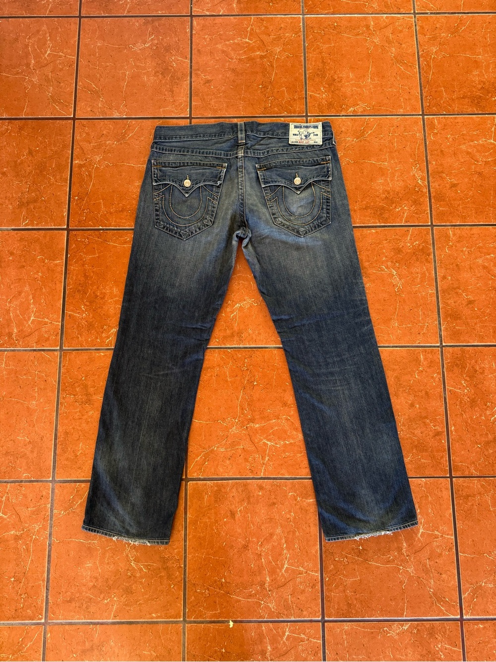 True Religion Ricky Bootcut Jeans Men’s Size 38 Made in USA Dark Wash Denim